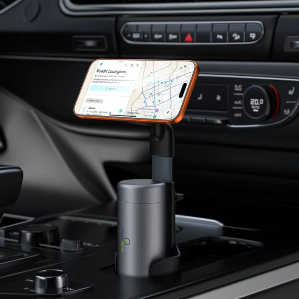 Phone Planet PP-HD23 universal magnetic car cup holder black Qatar