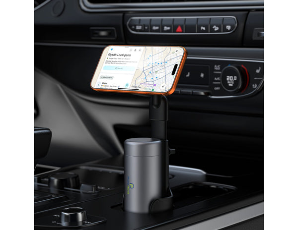 Phone Planet PP-HD23 universal magnetic car cup holder black Qatar