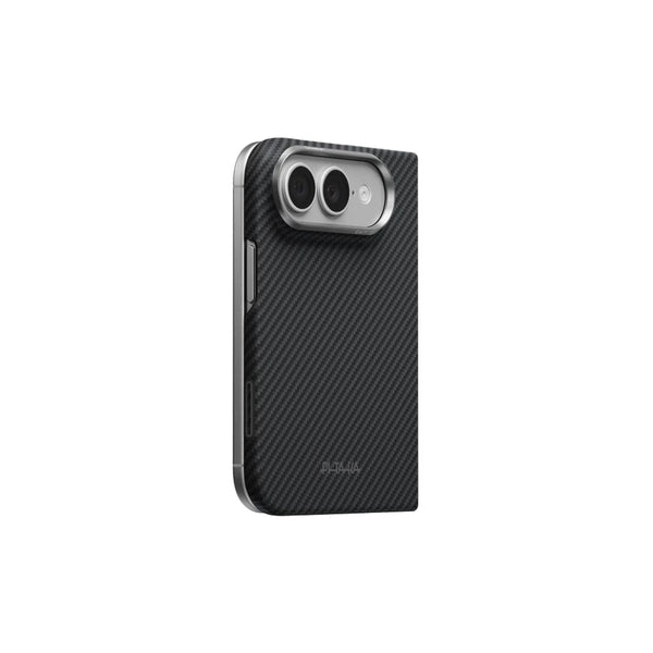 PITAKA 600D Black Grey Twill PitaTap ultra-slim aramid fiber back case for iPhone Duo with MagSafe compatibility Qatar