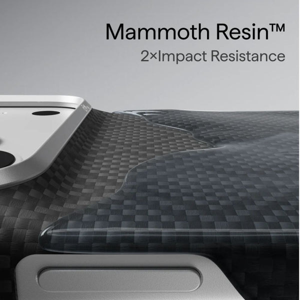 PITAKA 600D Black Grey Twill PitaTap ultra-slim aramid fiber back case for iPhone Duo with MagSafe compatibility Qatar