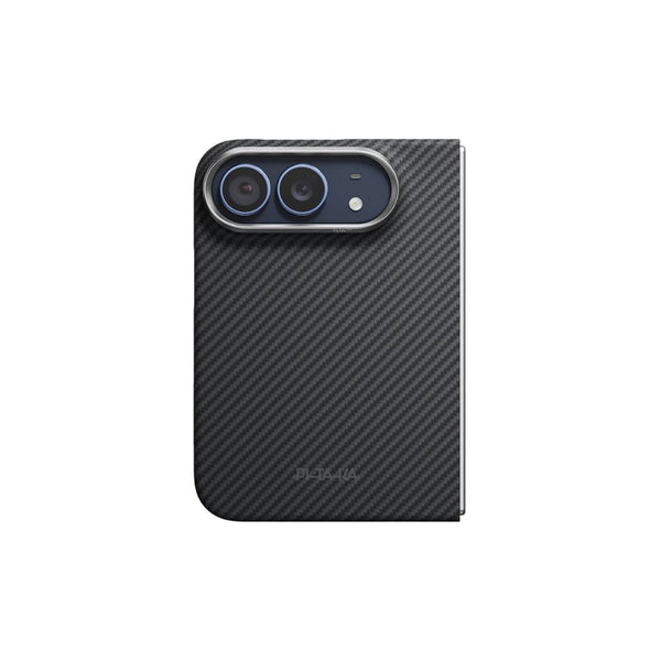 PITAKA 600D Black Grey Twill PitaTap ultra-slim aramid fiber back case for iPhone Duo with MagSafe compatibility Qatar