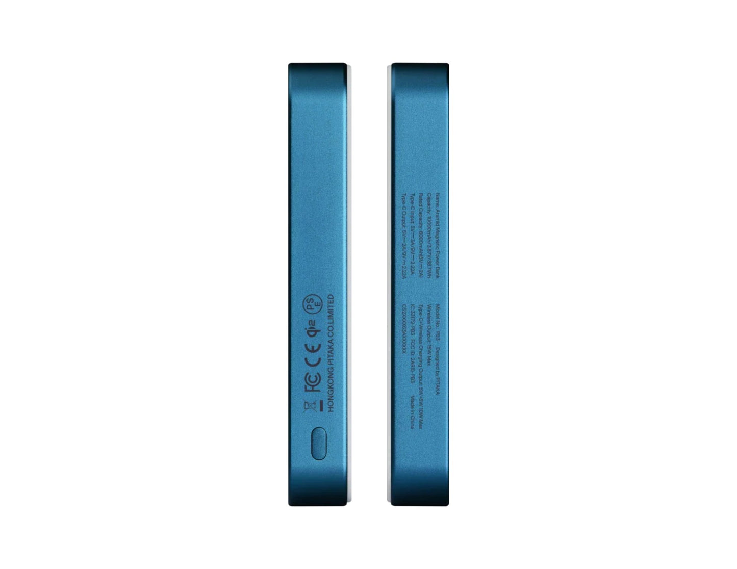 PITAKA Aramid Fiber Magnetic Power Bank Qi2 10000mAh slim magnetic wireless charger