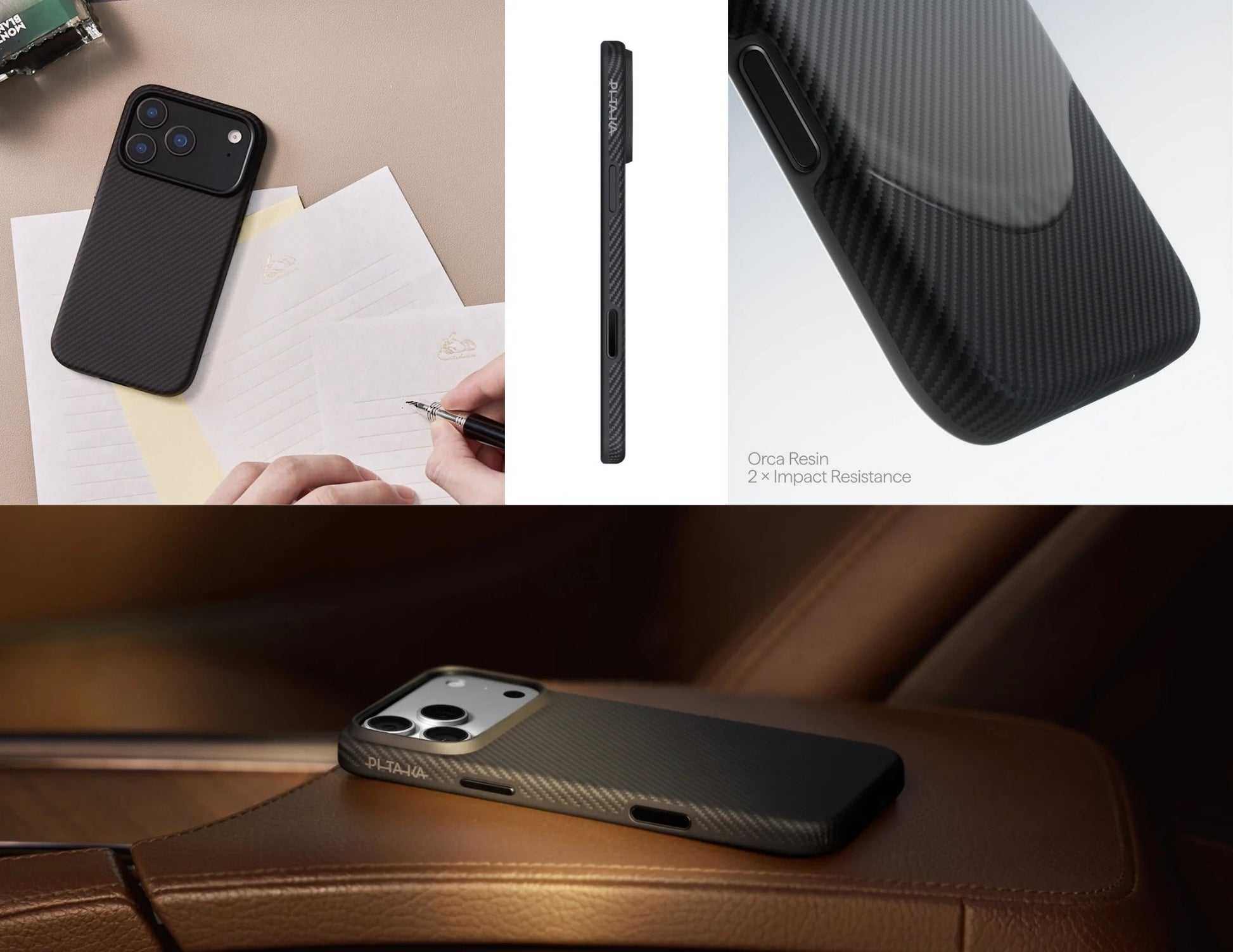 Pitaka Aramid UltraGuard Black/Grey Case for iPhone 17 Pro and Pro Max Qatar