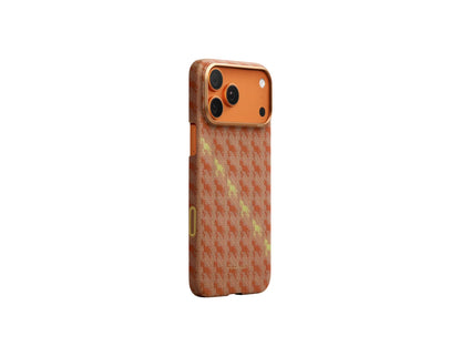 Pitaka Edge Happiness Rides In ultra-slim aramid fiber MagSafe case for iPhone 17 Pro and Pro Max at Thabthaba Store Qatar.