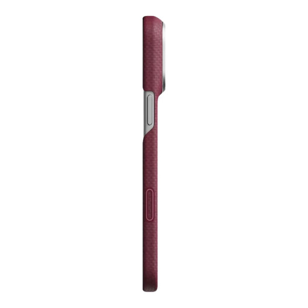 PITAKA Edge Ultra-Slim MagSafe aramid fiber case for iPhone 18 Pro Max Burgundy Argyle with PitaTap™ Qatar