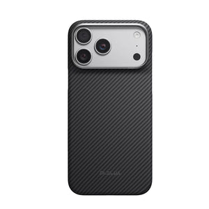 Pitaka Edge Ultra-Slim Case for iPhone 18 Pro Max Black Grey Twill aerospace-grade aramid fiber MagSafe Camera Control Qatar