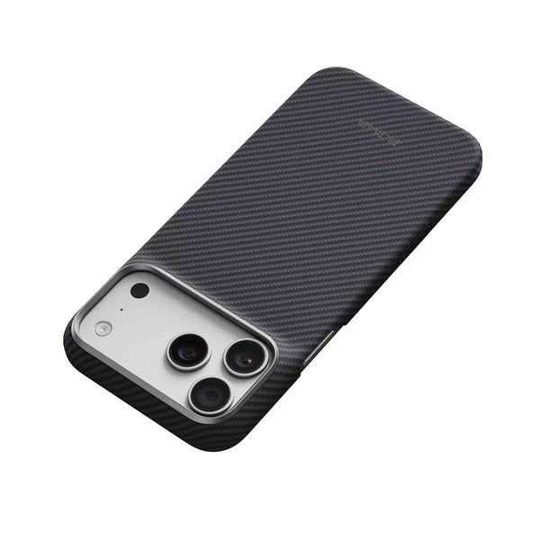 Pitaka Edge Ultra-Slim Case for iPhone 18 Pro Max Black Grey Twill aerospace-grade aramid fiber MagSafe Camera Control Qatar