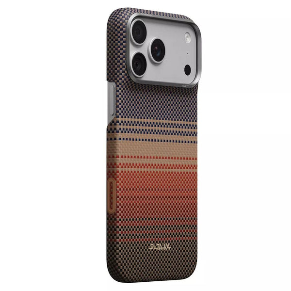 Pitaka Edge Ultra-Slim Case for iPhone 18 Pro Max Sunset aerospace-grade aramid fiber MagSafe Camera Control Qatar