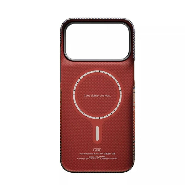 Pitaka Edge Ultra-Slim Case for iPhone 18 Pro Max Sunset aerospace-grade aramid fiber MagSafe Camera Control Qatar