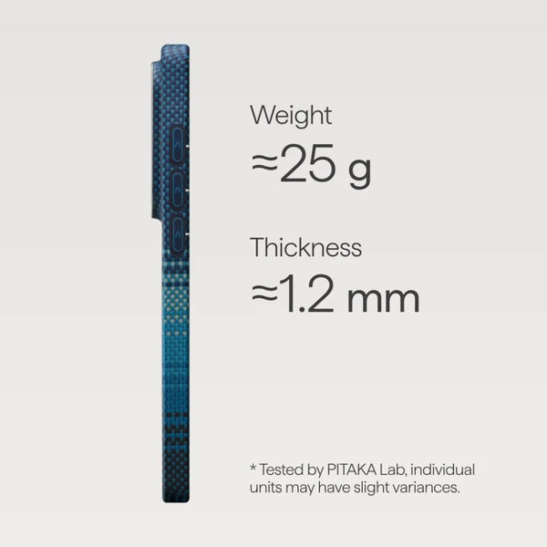 PITAKA Edge Ultra-Slim aramid fiber case with Aaron Button for Samsung Galaxy S26 Ultra Moonrise Qatar