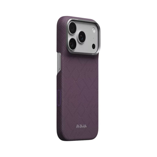 PITAKA Edge Ultra-Slim aerospace-grade aramid fiber MagSafe case for iPhone 18 Pro Charoite Purple Qatar