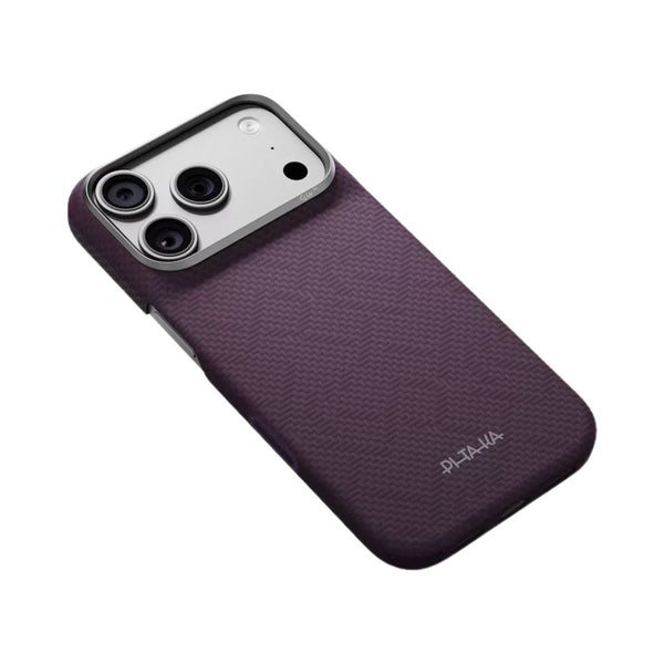 PITAKA Edge Ultra-Slim aerospace-grade aramid fiber MagSafe case for iPhone 18 Pro Charoite Purple Qatar