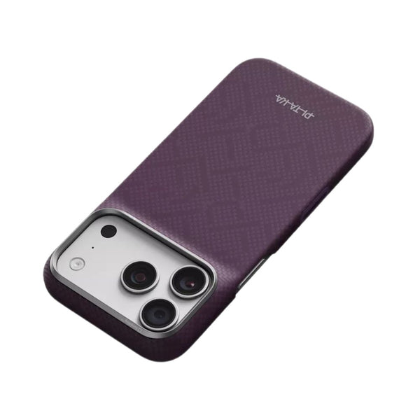 PITAKA Edge Ultra-Slim aerospace-grade aramid fiber MagSafe case for iPhone 18 Pro Charoite Purple Qatar