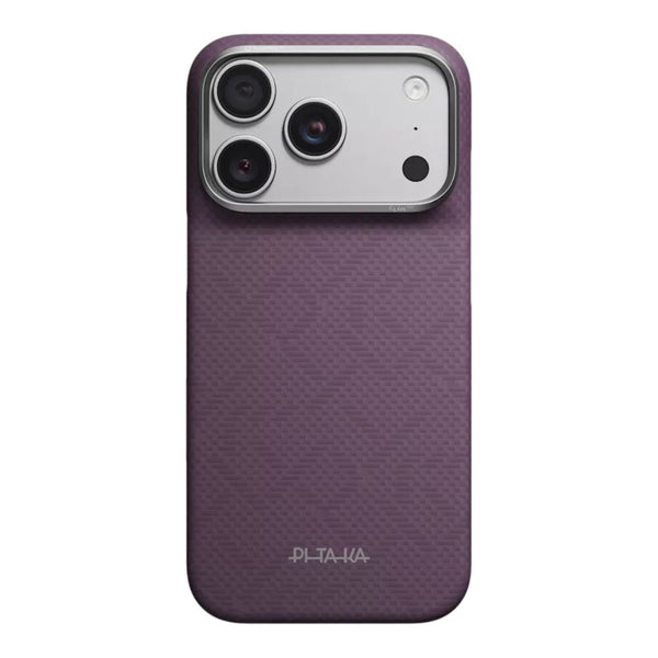 PITAKA Edge Ultra-Slim aerospace-grade aramid fiber MagSafe case for iPhone 18 Pro Max Charoite Purple Qatar
