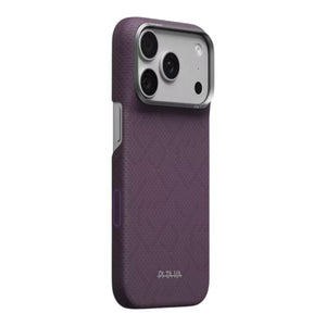 PITAKA Edge Ultra-Slim aerospace-grade aramid fiber MagSafe case for iPhone 18 Pro Max Charoite Purple Qatar