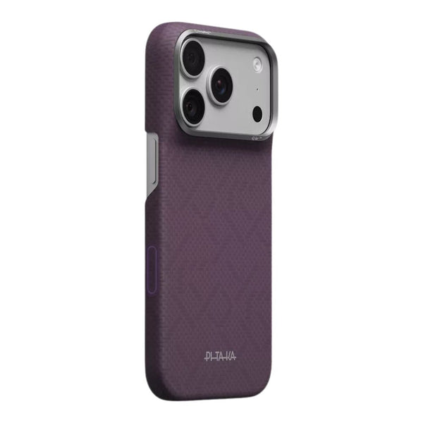 PITAKA Edge Ultra-Slim aerospace-grade aramid fiber MagSafe case for iPhone 18 Pro Max Charoite Purple Qatar