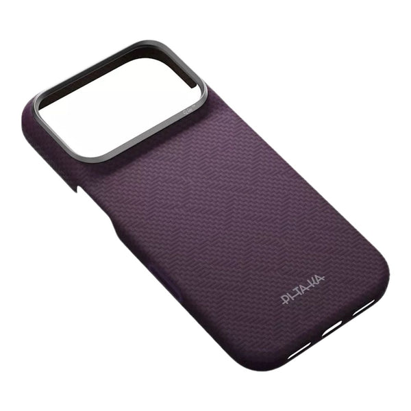 PITAKA Edge Ultra-Slim aerospace-grade aramid fiber MagSafe case for iPhone 18 Pro Max Charoite Purple Qatar