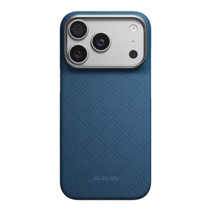 PITAKA Edge Ultra-Slim aerospace-grade aramid fiber MagSafe case with PitaTap™ for iPhone 18 Pro Max Midnight Blue Qatar
