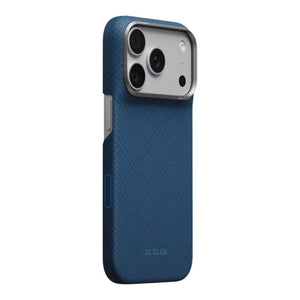 PITAKA Edge Ultra-Slim aerospace-grade aramid fiber MagSafe case with PitaTap™ for iPhone 18 Pro Max Midnight Blue Qatar