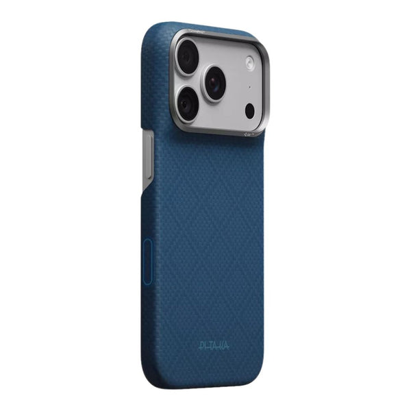 PITAKA Edge Ultra-Slim aerospace-grade aramid fiber MagSafe case with PitaTap™ for iPhone 18 Pro Max Midnight Blue Qatar