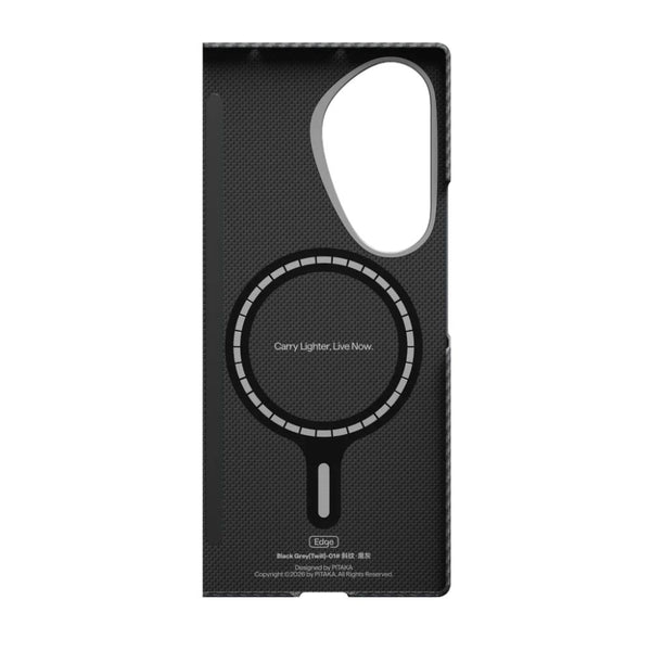PITAKA Samsung Galaxy Z Fold8 Ultra Edge 600D aramid fiber case Black Grey Twill Qatar