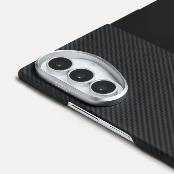 PITAKA Samsung Galaxy Z Fold8 Ultra Edge 600D aramid fiber case Black Grey Twill Qatar