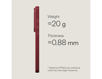 PITAKA Harvard Crimson Edge Ultra Slim Aramid Fiber Case for Samsung Galaxy S26 Ultra Qatar