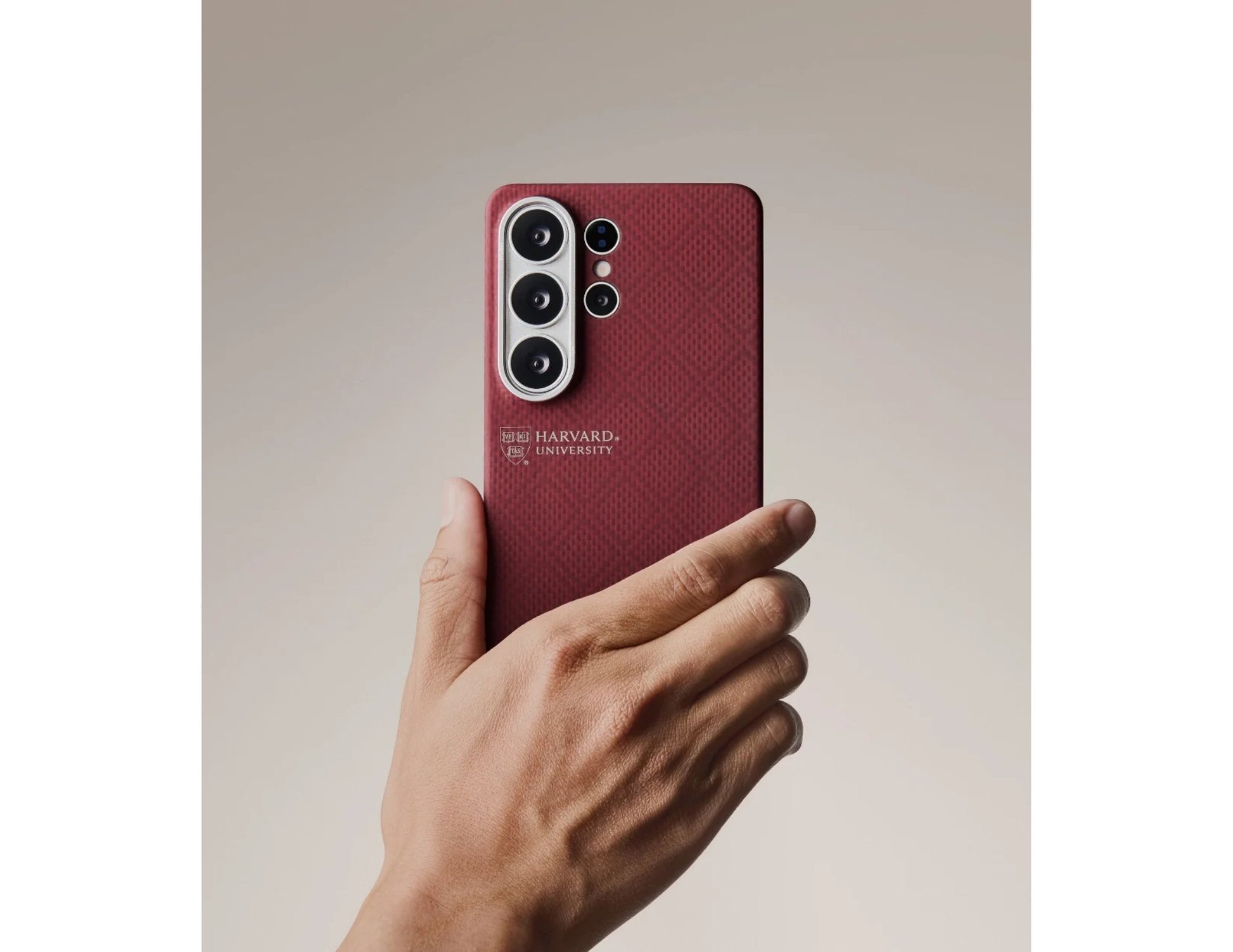 PITAKA Harvard Crimson Edge Ultra Slim Aramid Fiber Case for Samsung Galaxy S26 Ultra Qatar