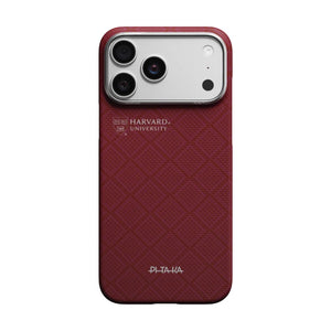 PITAKA Harvard Crimson Edge ultra-slim aramid fiber MagSafe case for iPhone 17 Pro Max Qatar