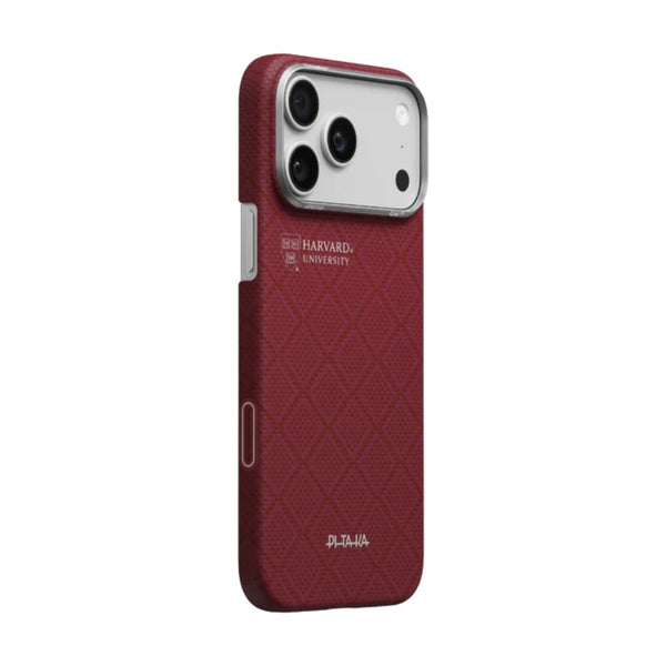 PITAKA Harvard Crimson Edge ultra-slim aramid fiber MagSafe case for iPhone 17 Pro Qatar