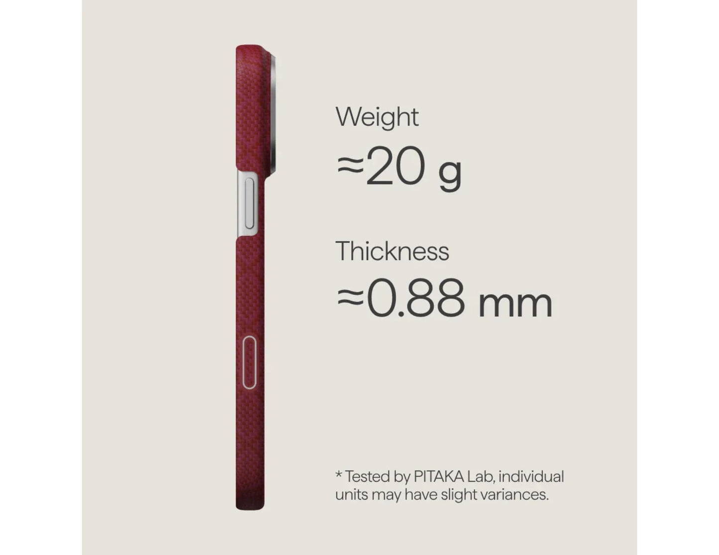 PITAKA Harvard Crimson Edge ultra-slim MagSafe case for iPhone 17 Pro and Pro Max.