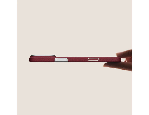 PITAKA Harvard Crimson Edge ultra-slim MagSafe case for iPhone 17 Pro and Pro Max.