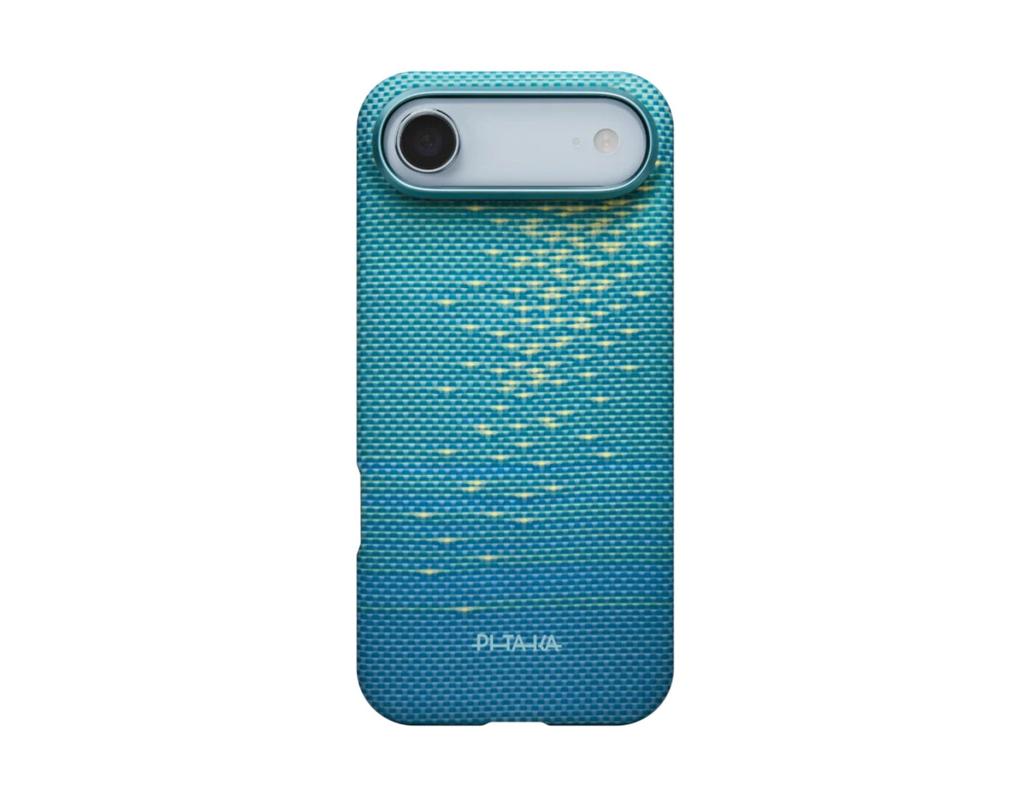 Pitaka Lucid Blue & Golden Glint Ultra-Slim aramid MagSafe case iPhone 17 Pro Pro Max Air Qatar