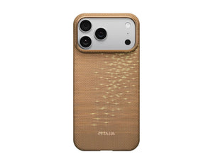 Pitaka Lucid Blue & Golden Glint Ultra-Slim aramid MagSafe case iPhone 17 Pro Pro Max Air Qatar