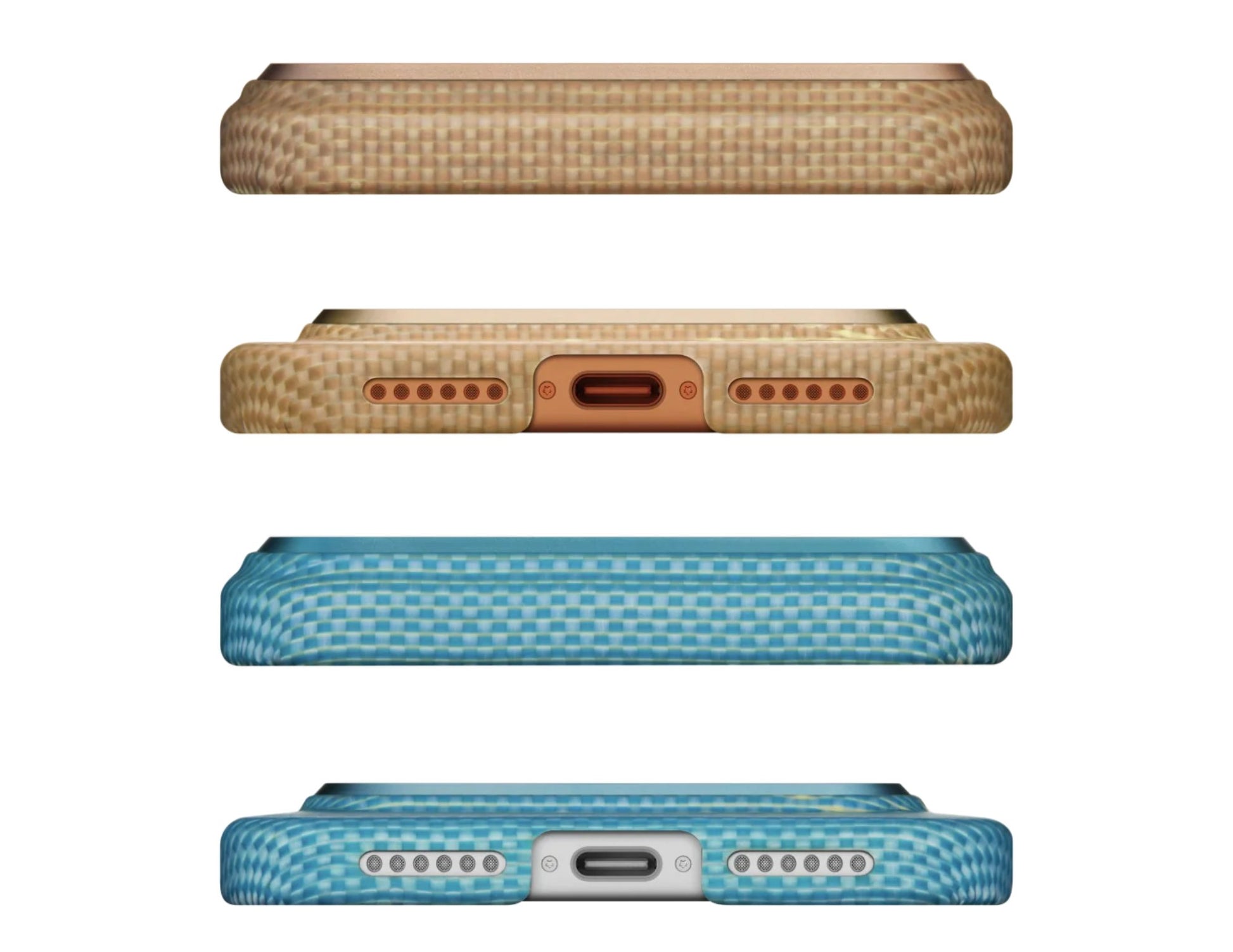 Pitaka Lucid Blue & Golden Glint Ultra-Slim aramid MagSafe case iPhone 17 Pro Pro Max Air Qatar