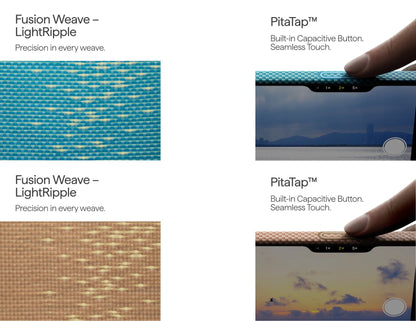 Pitaka Lucid Blue & Golden Glint Ultra-Slim aramid MagSafe case iPhone 17 Pro Pro Max Air Qatar