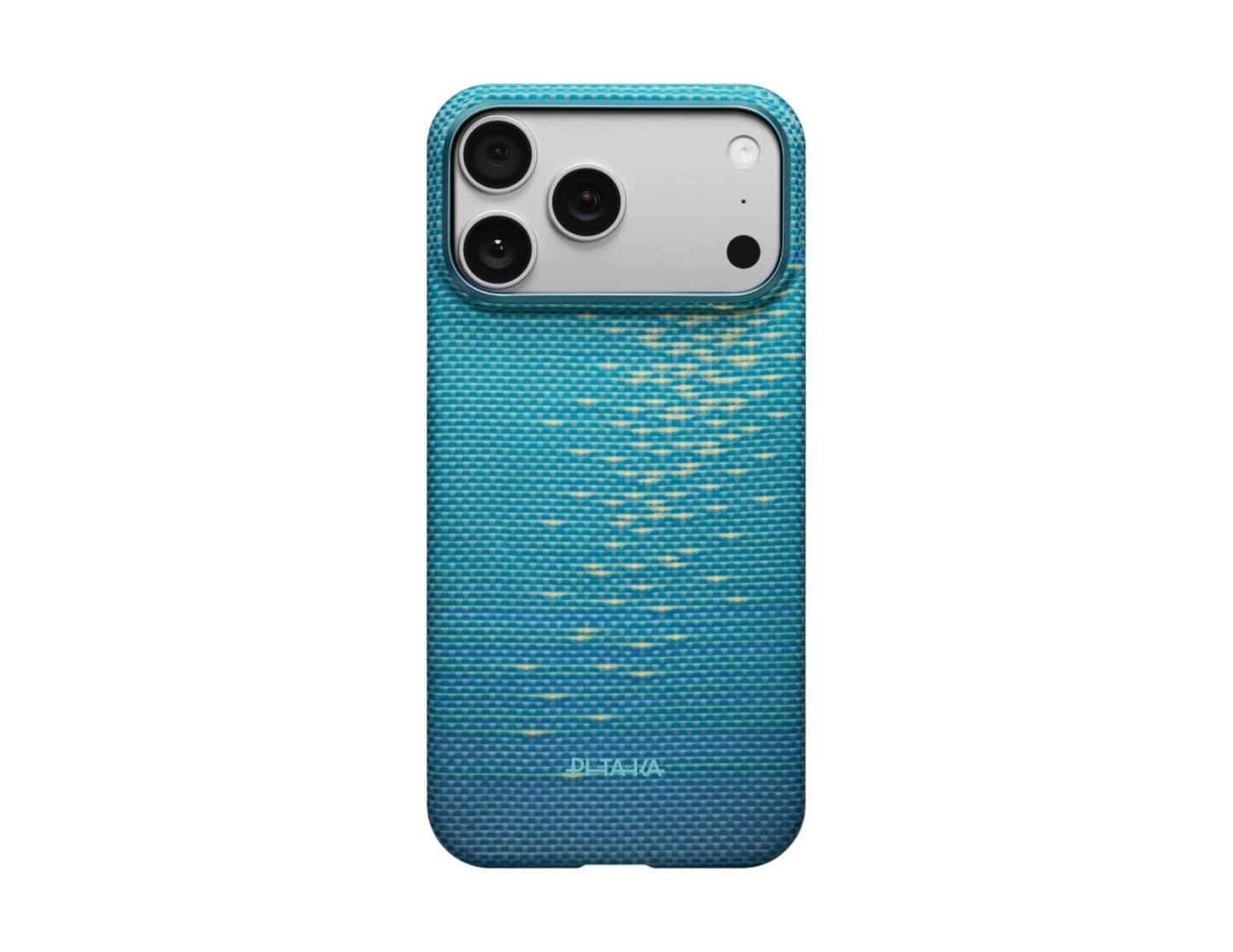 Pitaka Lucid Blue & Golden Glint Ultra-Slim aramid MagSafe case iPhone 17 Pro Pro Max Air Qatar