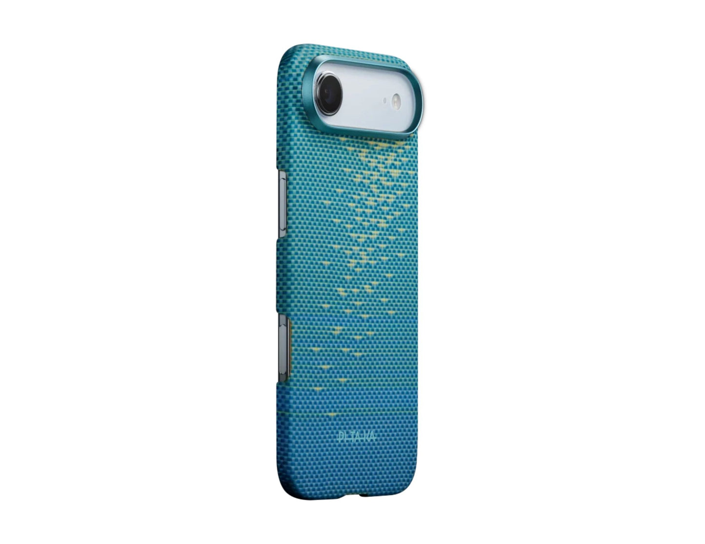 Pitaka Lucid Blue & Golden Glint Ultra-Slim aramid MagSafe case iPhone 17 Pro Pro Max Air Qatar