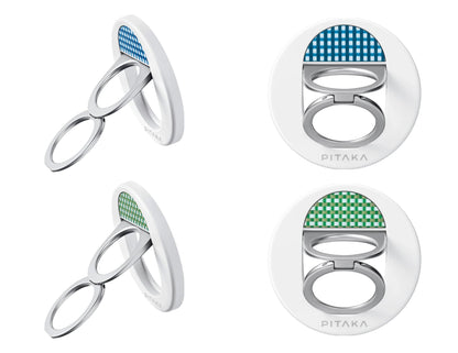 Pitaka MagEZ Grip 3 MagSafe phone ring holder aramid fiber dual-ring stand 5.9mm thin Qatar