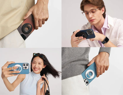 Pitaka MagEZ Grip 3 MagSafe phone ring holder aramid fiber dual-ring stand 5.9mm thin Qatar