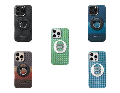 Pitaka MagEZ Grip 3 MagSafe phone ring holder aramid fiber dual-ring stand 5.9mm thin Qatar