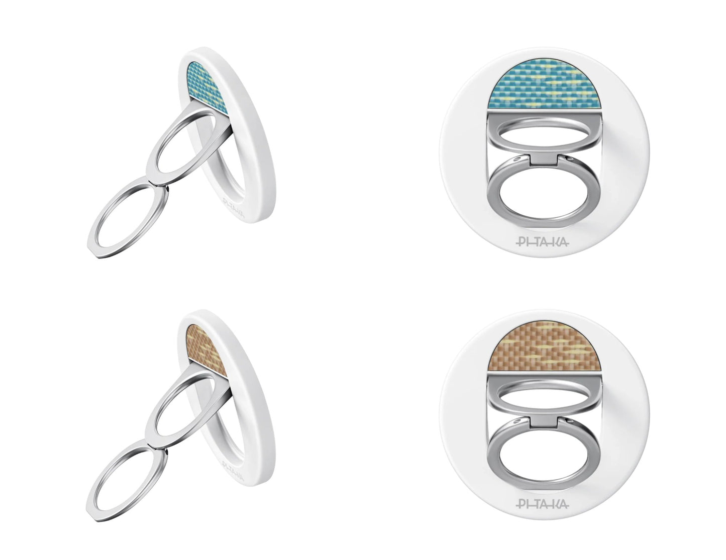 Pitaka MagEZ Grip 3 MagSafe phone ring holder aramid fiber dual-ring stand 5.9mm thin Qatar