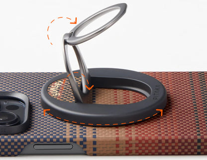 PITAKA MagEZ Grip 3 MagSafe phone ring holder with stand and aramid fiber design Qatar
