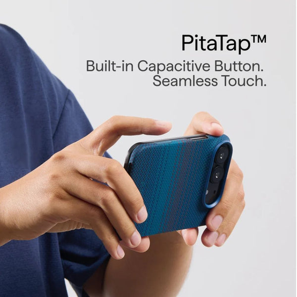 PITAKA Moonrise 2.0 Midnight PitaTap ultra-slim aramid fiber back case for iPhone Duo with MagSafe compatibility Qatar