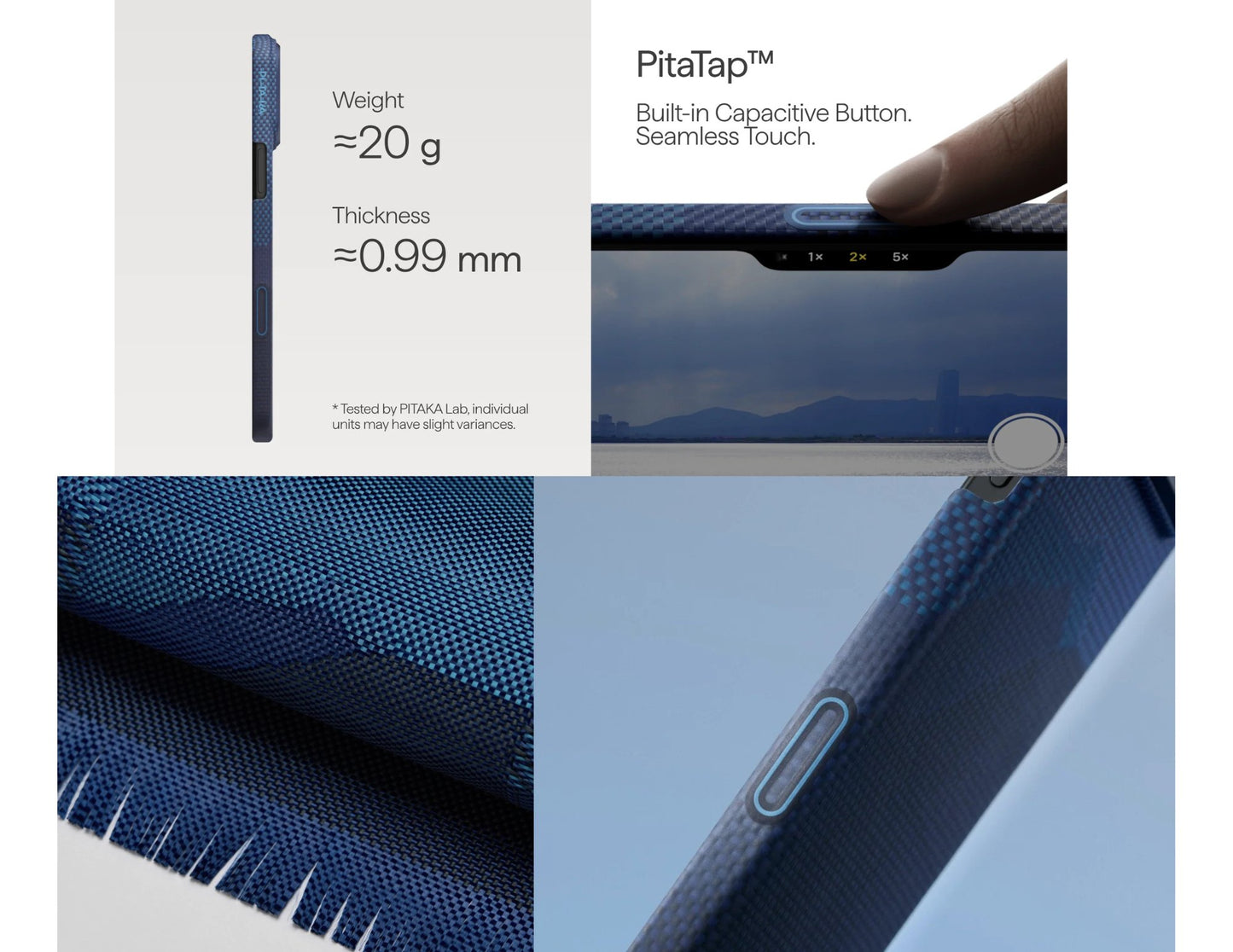 Pitaka Starpeak Ultra-Slim Over The Horizon Case made from aramid fiber for iPhone 17 Pro and Pro Max Qatar