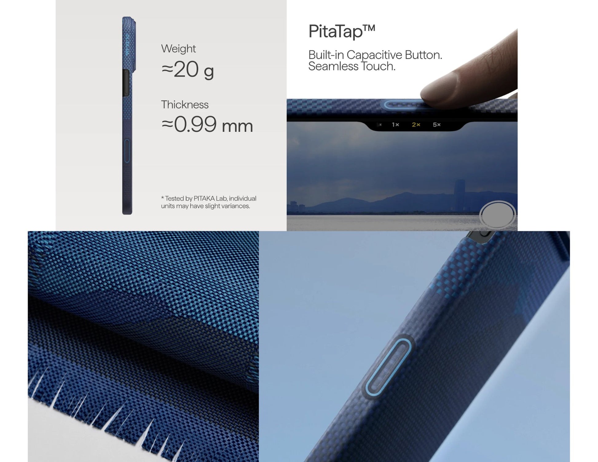 Pitaka Starpeak Ultra-Slim Over The Horizon Case made from aramid fiber for iPhone 17 Pro and Pro Max Qatar