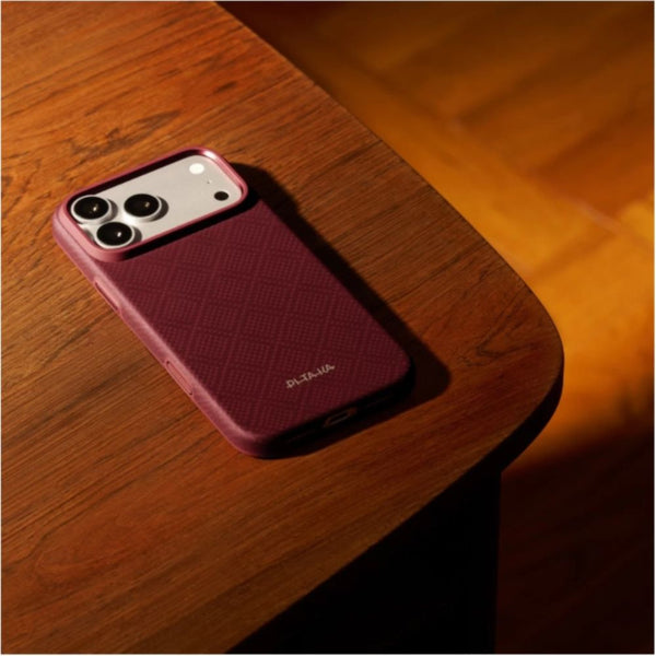 PITAKA Summa Supreme Craft Case iPhone 18 Pro Burgundy aramid fiber MagSafe Qatar