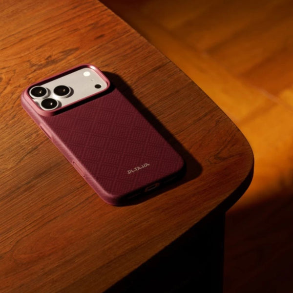 PITAKA Summa Supreme Craft Case iPhone 18 Pro Max Burgundy aramid fiber MagSafe Qatar