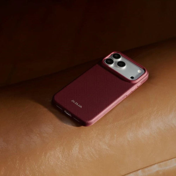 PITAKA Summa Supreme Craft Case iPhone 18 Pro Max Burgundy aramid fiber MagSafe Qatar