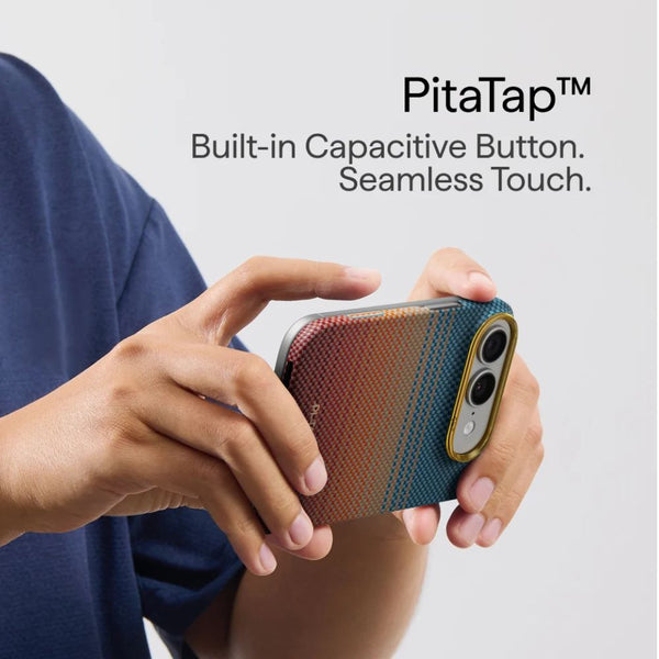 PITAKA Sunset 2.0 California Dream-01 PitaTap ultra-slim aramid fiber back case for iPhone Duo with MagSafe compatibility Qatar
